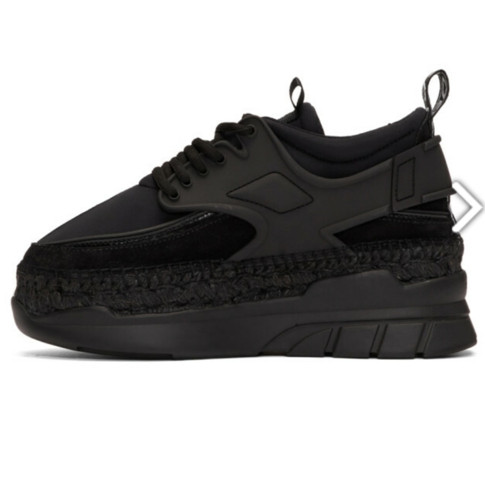 Unisex KENZO Black K-Lastic Espadrille Sneakers